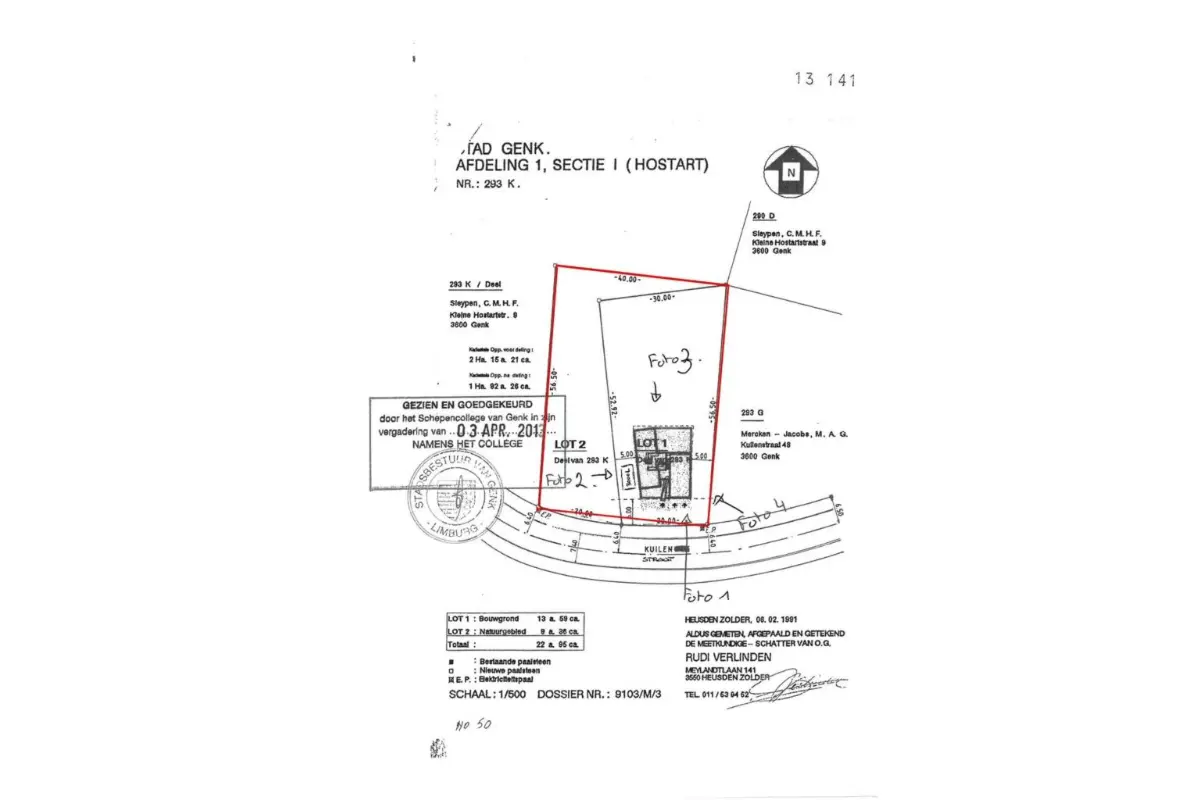 Grond te  koop in Genk 3600 225000.00€  slaapkamers m² - Zoekertje 77085