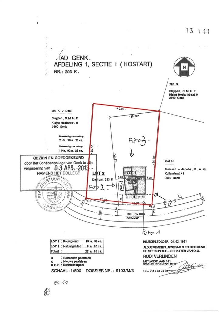 Grond te koop in Genk 3600 225000.00€ slaapkamers m² - Zoekertje 77085