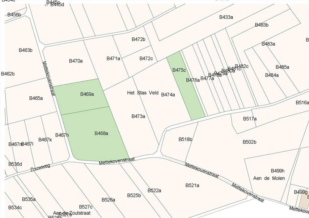 Niet bebouwbare grond te koop in Groot-Gelmen 3800 291300.00€ slaapkamers m² - Zoekertje 264283