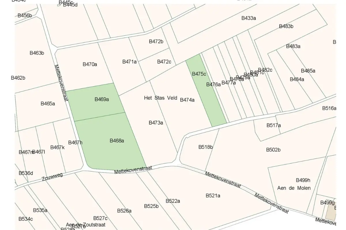 Niet bebouwbare grond te  koop in Groot-Gelmen 3800 291300.00€  slaapkamers m² - Zoekertje 264283