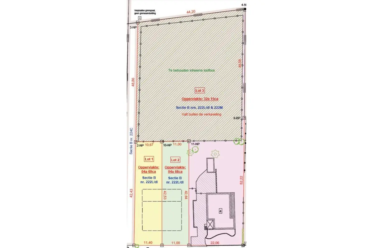 Bouwgrond te  koop in Zelem 3545 110000.00€  slaapkamers m² - Zoekertje 510423