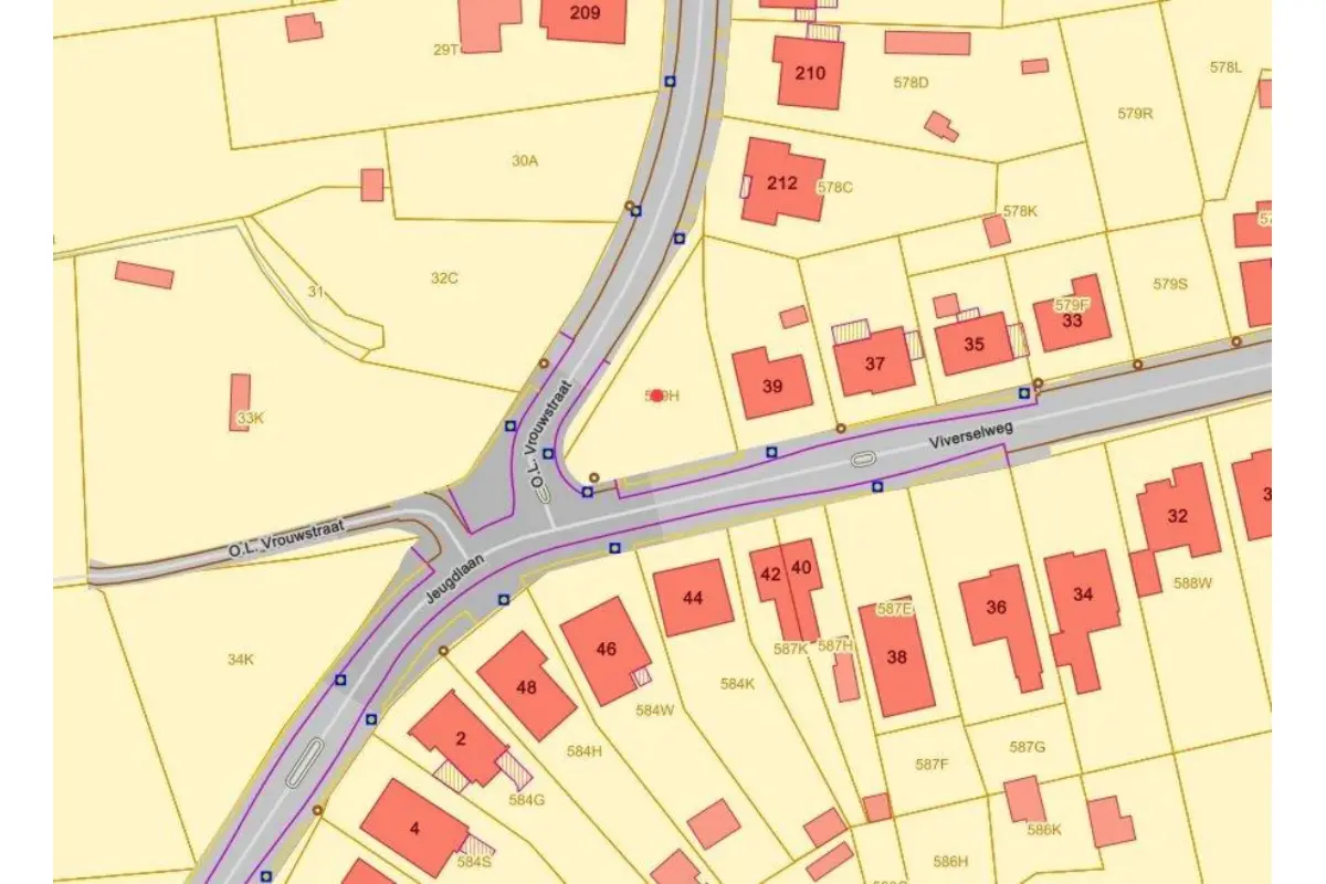 Grond te  koop in Heusden-Zolder 3550 169000.00€  slaapkamers m² - Zoekertje 546290