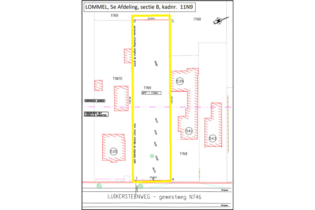 Grond te  koop in Lommel 3920 184500.00€  slaapkamers m² - Zoekertje 592817