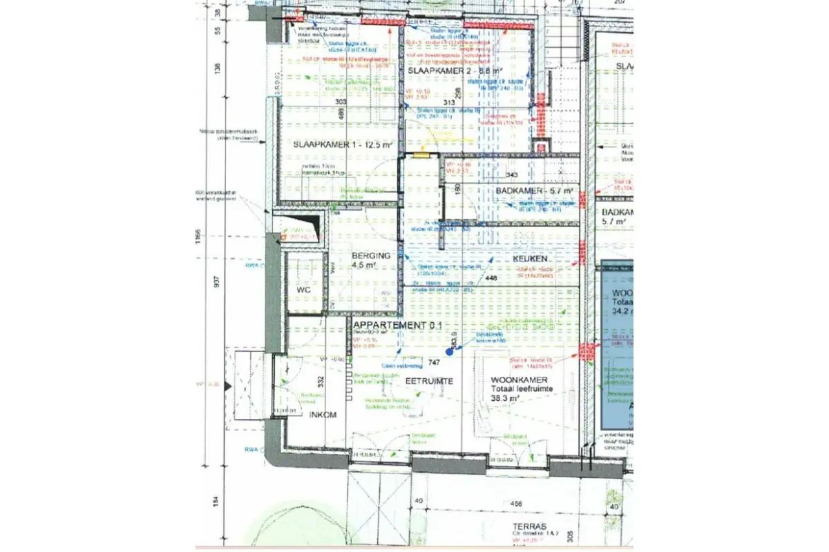 Appartement te  huur in Berg 3700 850.00€ 2 slaapkamers 78.00m² - Zoekertje 662202